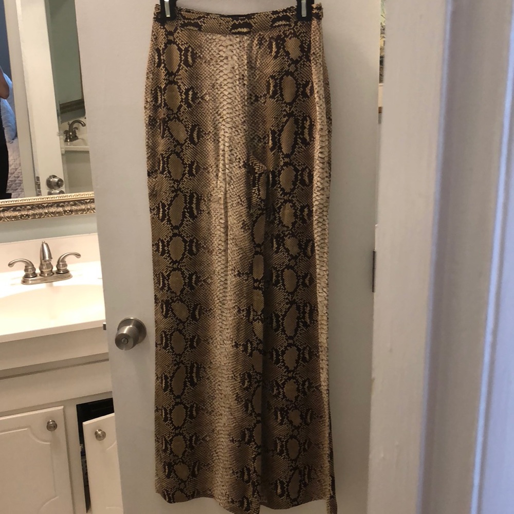 Zara Snakeskin printed pants